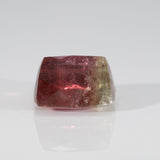 Natural Bi-Color Tourmaline 11.12ct Cushion 13mm – Untreated Loose Gemstone for Ring, Pendant & Jewelry Making – One Stone