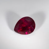 Natural Rubellite Tourmaline 9.53ct Pear 16.2x12.9mm – Heat Treated Loose Gemstone for Ring, Pendant & Jewelry Making – One Stone