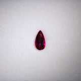 Natural Rubellite Tourmaline 0.56ct Pear 7.9x4.2mm – Untreated Loose Gemstone for Ring, Pendant & Jewelry Making – One Stone