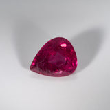 Natural Rubellite Tourmaline 6.93ct Pear 14x11.3mm – Heat Treated Loose Gemstone for Ring, Pendant & Jewelry Making – One Stone