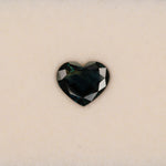 3.12 carat natural blue sapphire, heart 10.23x8.63mm loose gemstone