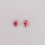 0.28 carat natural padparadscha sapphire, oval 4.2x3.2mm pink-orange loose gemstone
