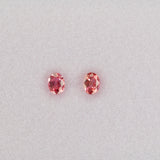 0.28 carat natural padparadscha sapphire, oval 4.2x3.2mm pink-orange loose gemstone