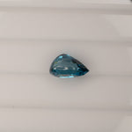 natural cambodian blue zircon pear loose gemstone