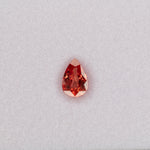 1.12 carat natural padparadscha sapphire, pear 8x5.4mm pink-orange loose gemstone