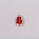 1.12 carat natural padparadscha sapphire, pear 8x5.4mm pink-orange loose gemstone
