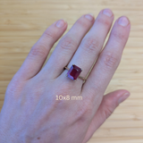 Natural Emerald Cut Madagascar Ruby Gemstone – Faceted Loose Stone for Custom Jewelry