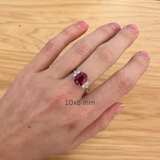 Natural Oval Faceted Ruby Gemstone – Madagascar Origin, Loose Gemstone for Jewelry Setting