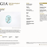 GIA report 6237977233 for 1.09 carat natural untreated Paraiba tourmaline