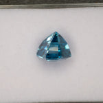 natural cambodian blue zircon Tapered Baguette loose gemstone