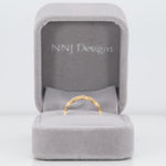 14K yellow gold diamond band