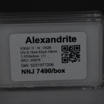 1.07 carat natural color-change alexandrite oval, 6.16x4.63mm untreated loose gemstone – view 5
