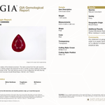 14K yellow gold GIA Mozambique ruby ring with diamond accents