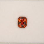 2.72ct Spessartite Garnet emerald cut 9x6mm loose orange gemstone