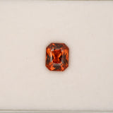 2.72ct Spessartite Garnet emerald cut 9x6mm loose orange gemstone