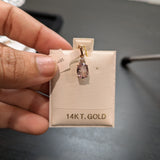 Minara | 1.03ct Morganite Pendant with Earth-Mined Diamond Accents in Solid 14K Rose Gold – Oval, 8×6mm – Minimalist Fine Jewelry, Gift for Her