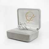 Lovely East West Oval Ring Semi Mount with a Halo of Natural Diamond Accents in Solid 14k Gold | Oval Shape | Customizable