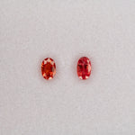 0.36 carat natural padparadscha sapphire, oval 5x3.2mm pink-orange loose gemstone
