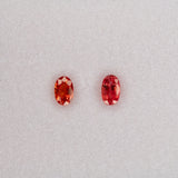 0.36 carat natural padparadscha sapphire, oval 5x3.2mm pink-orange loose gemstone