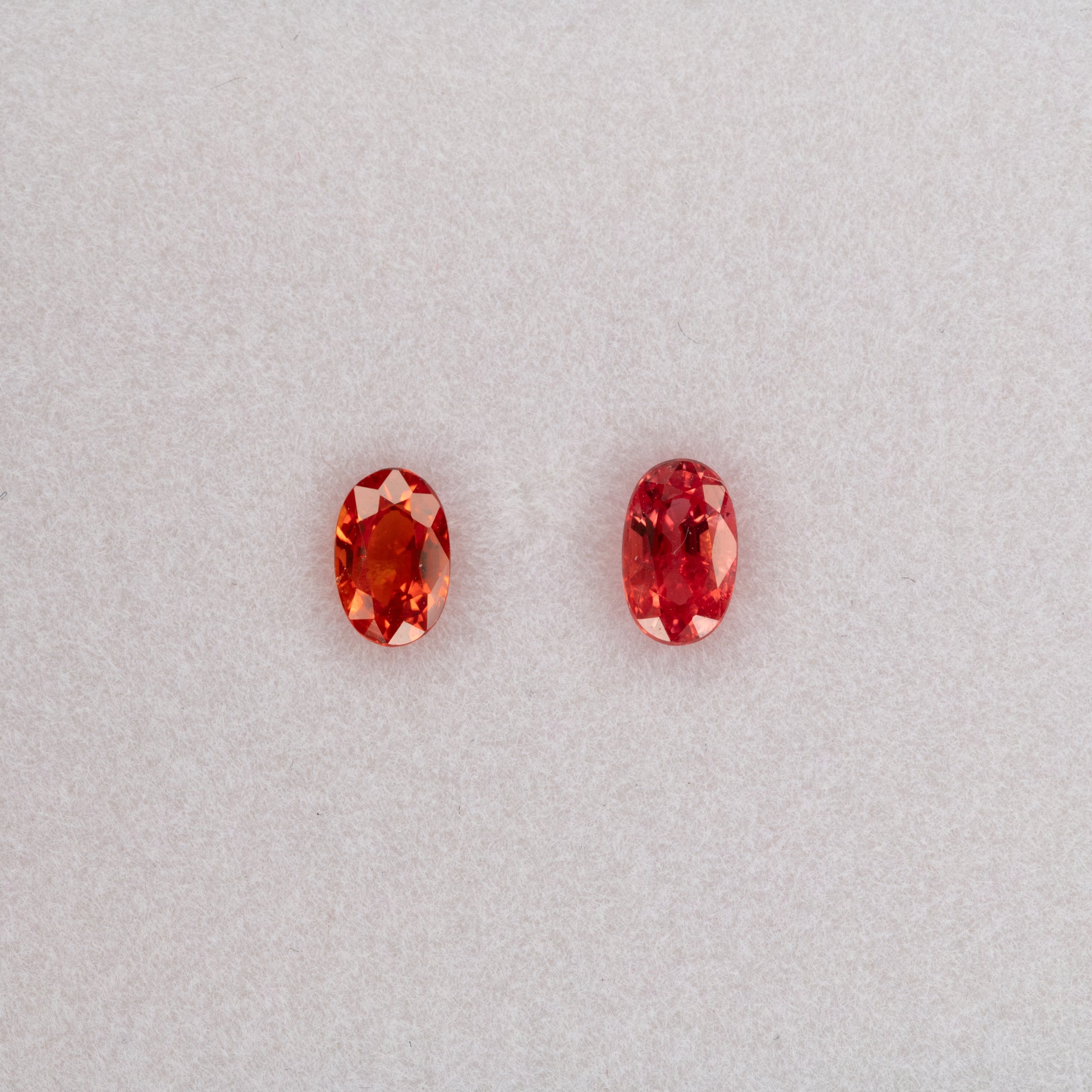 0.36 carat natural padparadscha sapphire, oval 5x3.2mm pink-orange loose gemstone