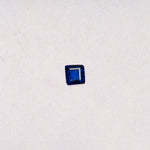 0.46 carat natural blue sapphire, princess 4.3mm Ceylon loose gemstone