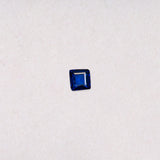 0.46 carat natural blue sapphire, princess 4.3mm Ceylon loose gemstone