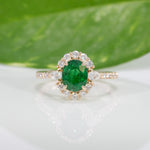14K Yellow Gold Tsavorite Ring