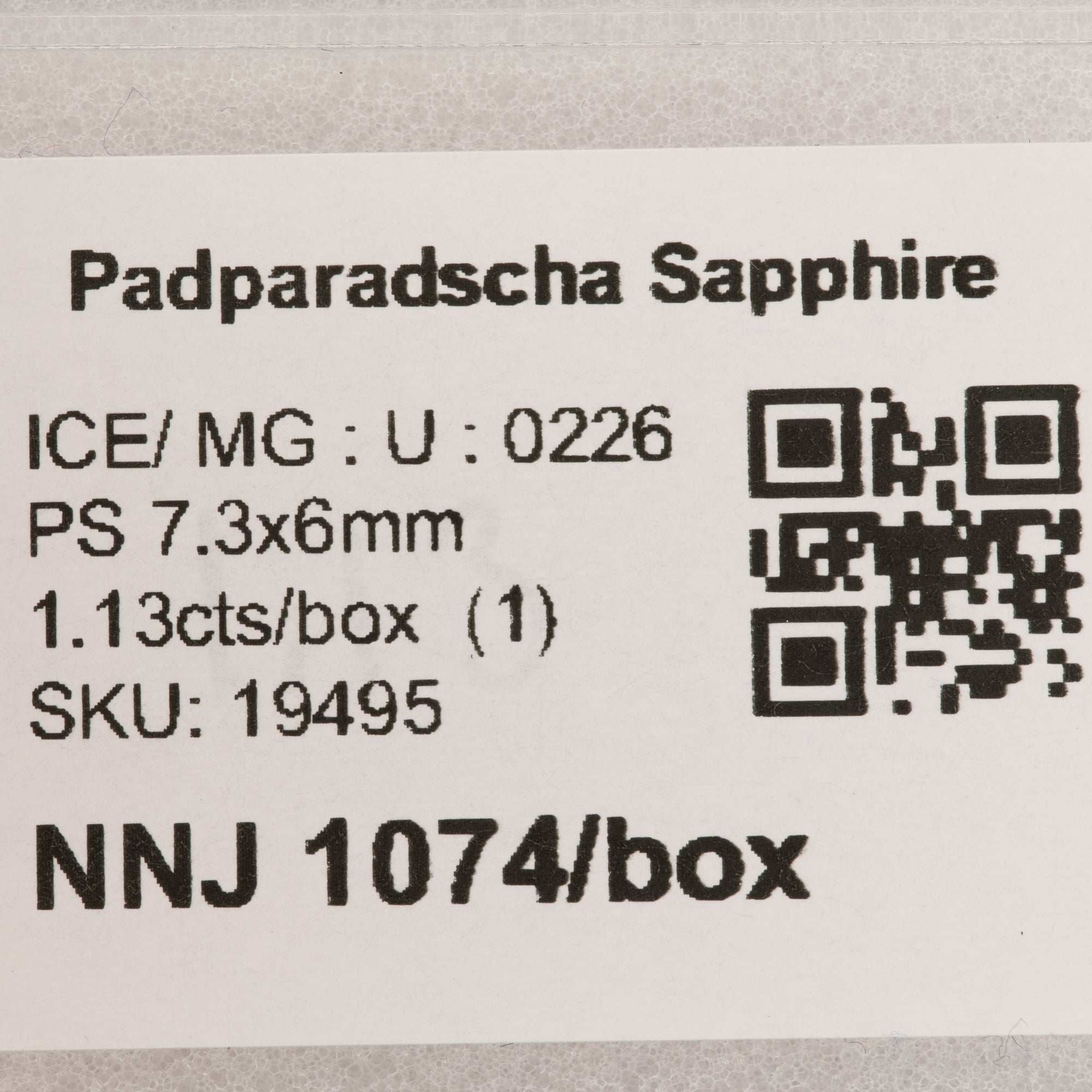 1.13 carat natural padparadscha sapphire pear 7.3x6mm loose gemstone – view 2