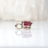 2.4 Ct Natural Madagascar Ruby Pendant – Cushion Cut 7mm Solitaire Necklace in Solid 14K Gold Fine Gemstone Jewelry