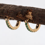 14K Gold Everyday Wear Huggies Hoop Earrings for Women and Girls