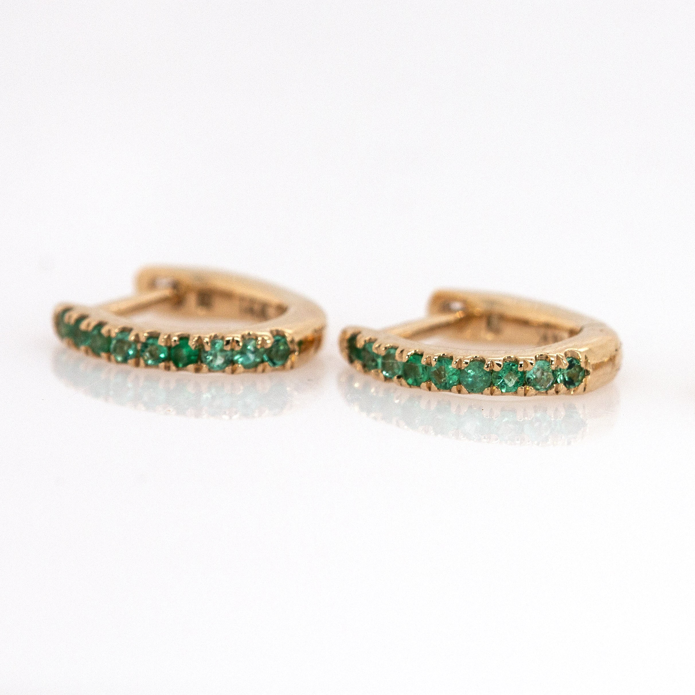 14K Gold Everyday Wear Huggies Hoop Earrings for Women and Girls