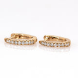 14K Gold Everyday Wear Huggies Hoop Earrings for Women and Girls