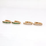 14K Gold Everyday Wear Huggies Hoop Earrings for Women and Girls