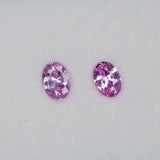 0.845 carat natural pink sapphire, oval 7.2x5.3mm loose gemstone