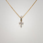 14K Yellow Gold Lab Grown Diamond Pendant