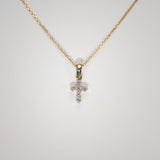 14K Yellow Gold Lab Grown Diamond Pendant