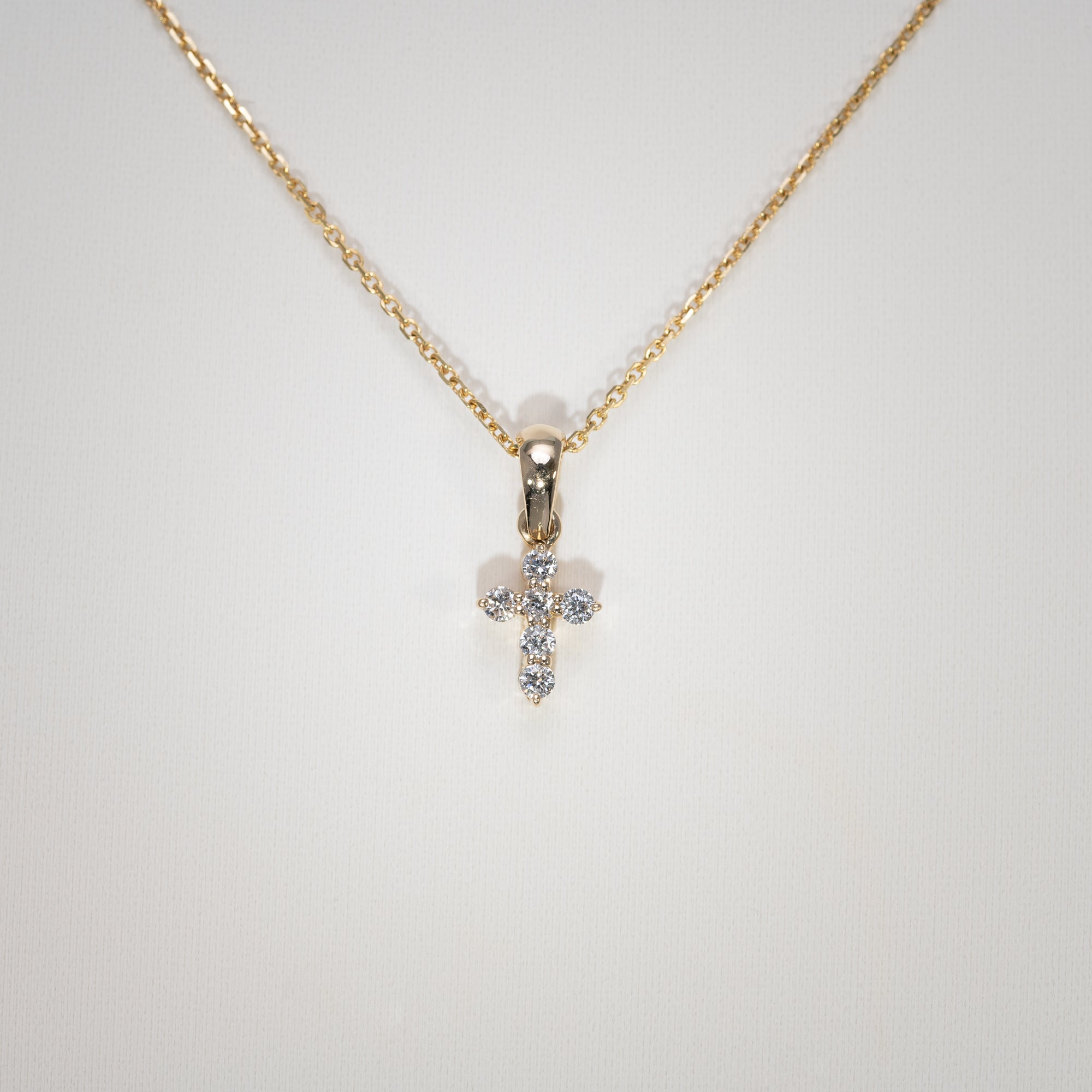 14K Yellow Gold Lab Grown Diamond Pendant