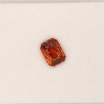1.68ct Spessartite Garnet emerald cut 8x6mm loose orange gemstone