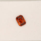 1.68ct Spessartite Garnet emerald cut 8x6mm loose orange gemstone