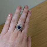 AJR592 RD 7mm + Ceylon Sapphire (H) 2.13cts - 14KW