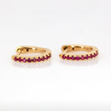14K Gold Everyday Wear Huggies Hoop Earrings for Women and Girls
