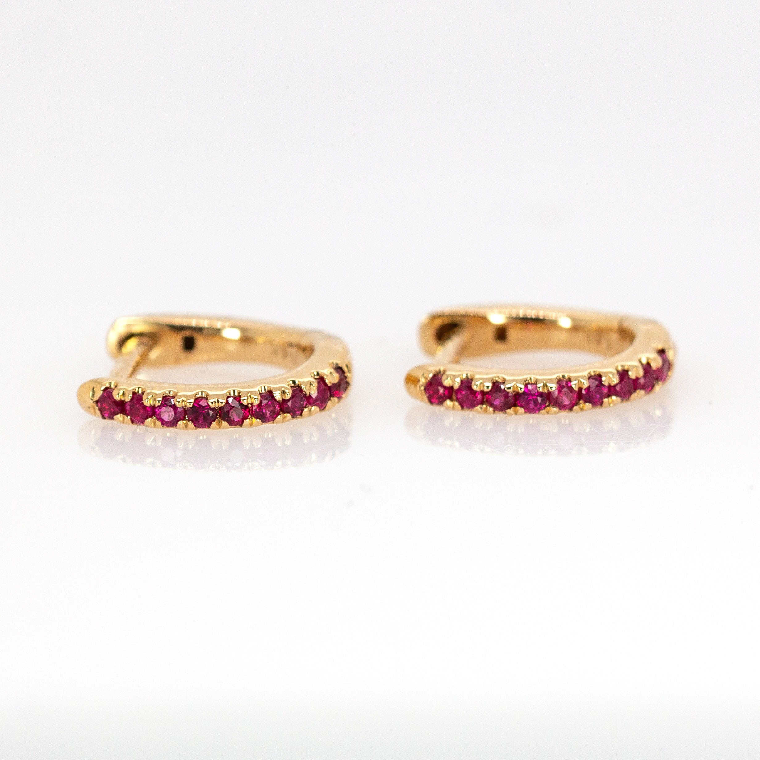 14K Gold Everyday Wear Huggies Hoop Earrings for Women and Girls