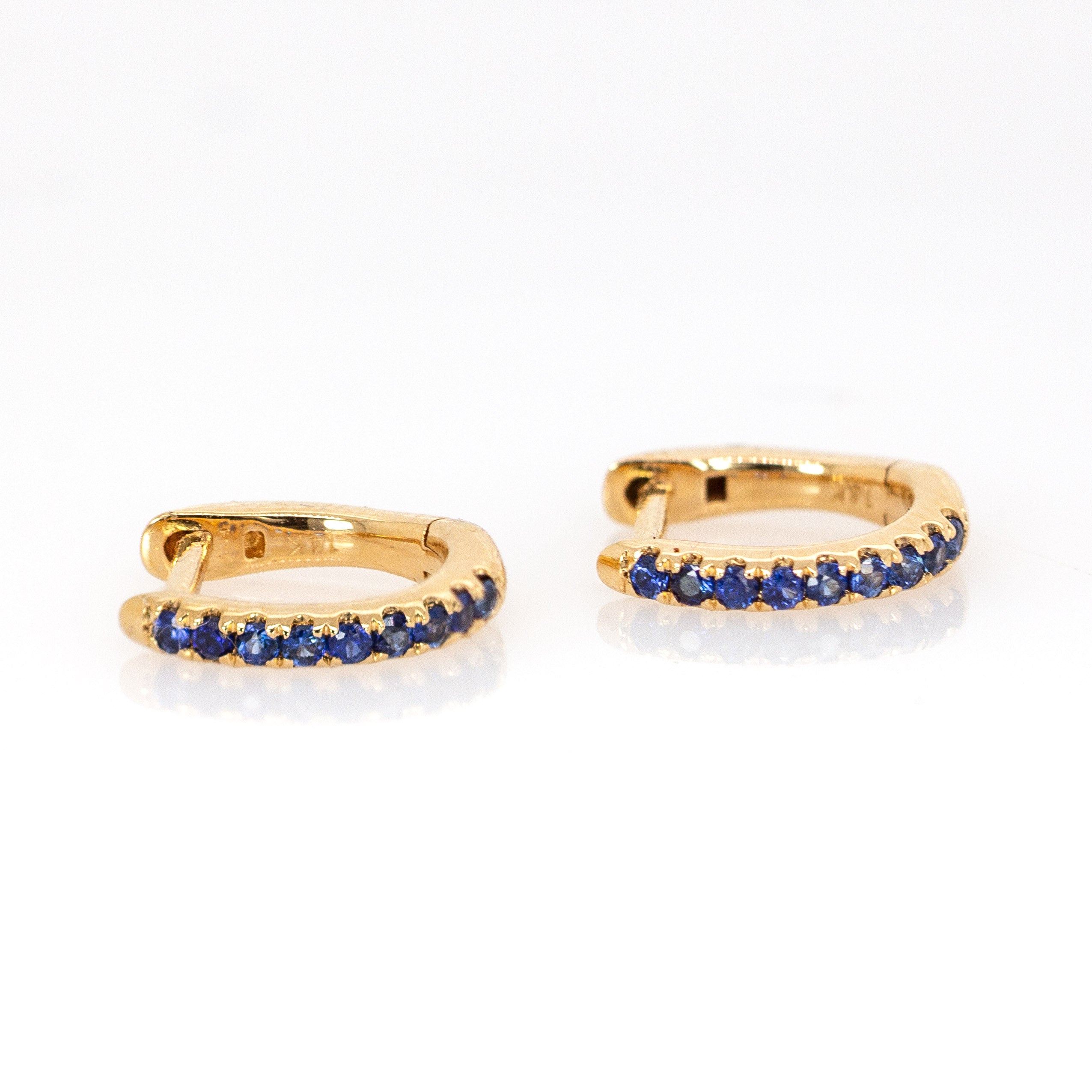 14K Gold Everyday Wear Huggies Hoop Earrings for Women and Girls