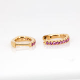 14K Gold Everyday Wear Huggies Hoop Earrings for Women and Girls