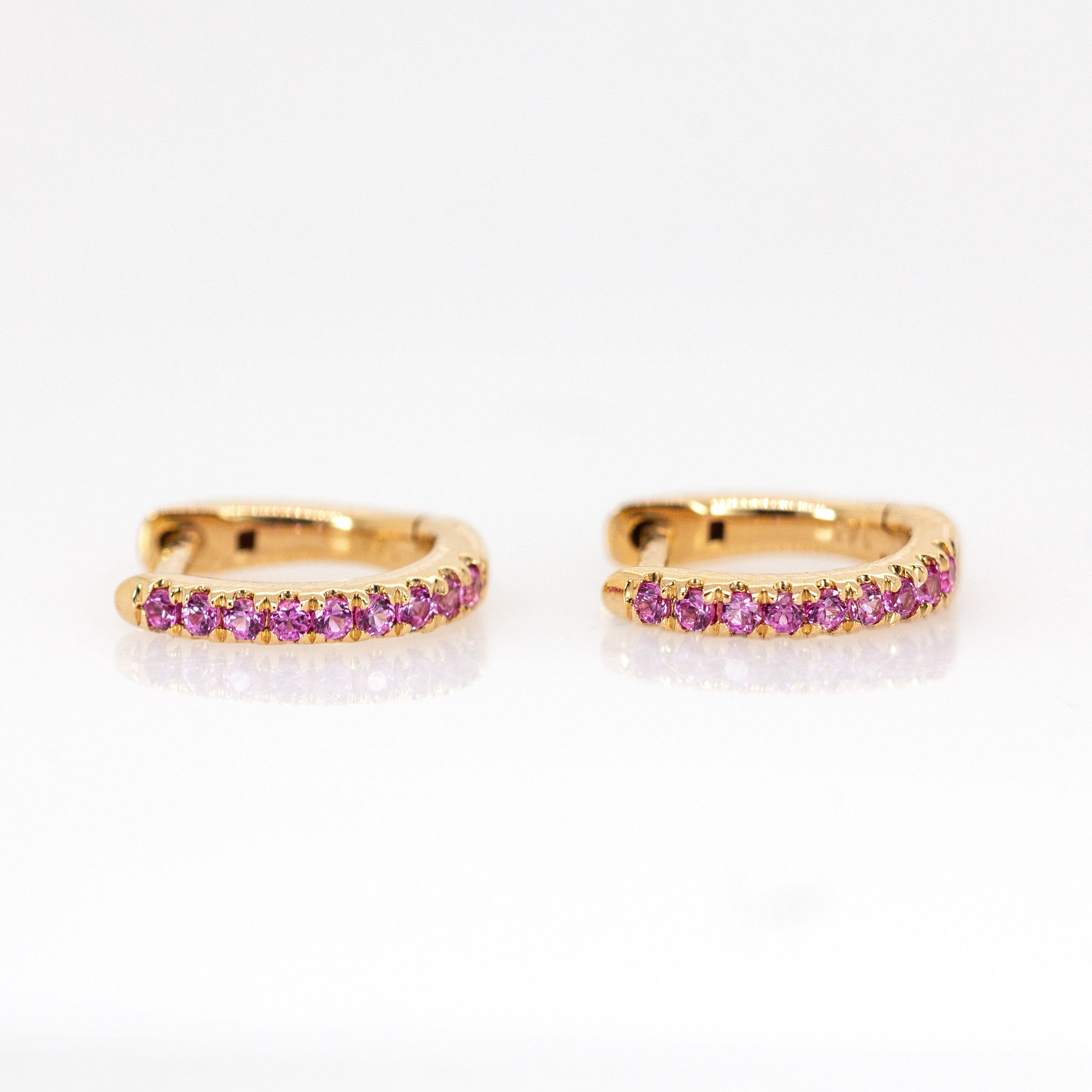 14K Gold Everyday Wear Huggies Hoop Earrings for Women and Girls