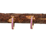 14K Gold Everyday Wear Huggies Hoop Earrings for Women and Girls