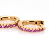 14K Gold Everyday Wear Huggies Hoop Earrings for Women and Girls