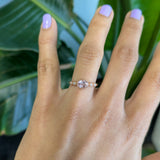 14K rose gold cor de rosa morganite ring