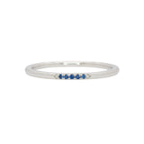Classic Blue Sapphire Band Ring Crafted in Solid 14K Gold | Elegant Fine Jewelry Wedding & Anniversary Band for Women
