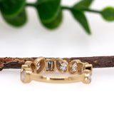 Freya 14K Yellow Gold Lab Grown Diamonds Band | Mixed Shapes